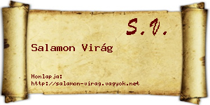 Salamon Virág névjegykártya